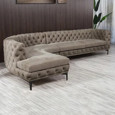 Picture of Montero Curved Sectional -Natural Wood