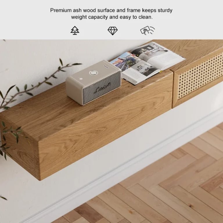 صورة اچاري حامل للتليفزيون رتان مع خشب