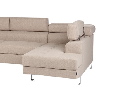 Picture of Norrea Corner Sofa – Natural Wood Frame with Adjustable Headrests