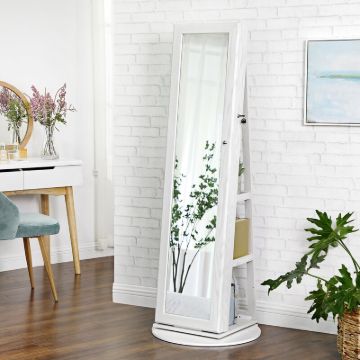 Arlie  Jewelry Armoire with Mirror