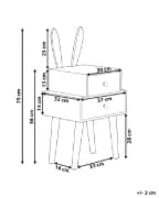 LapinBox Kids Natural wood Side Table.