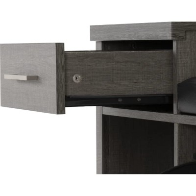 صورة چيرال مقعد تخزين أسود - جلد طبيعي