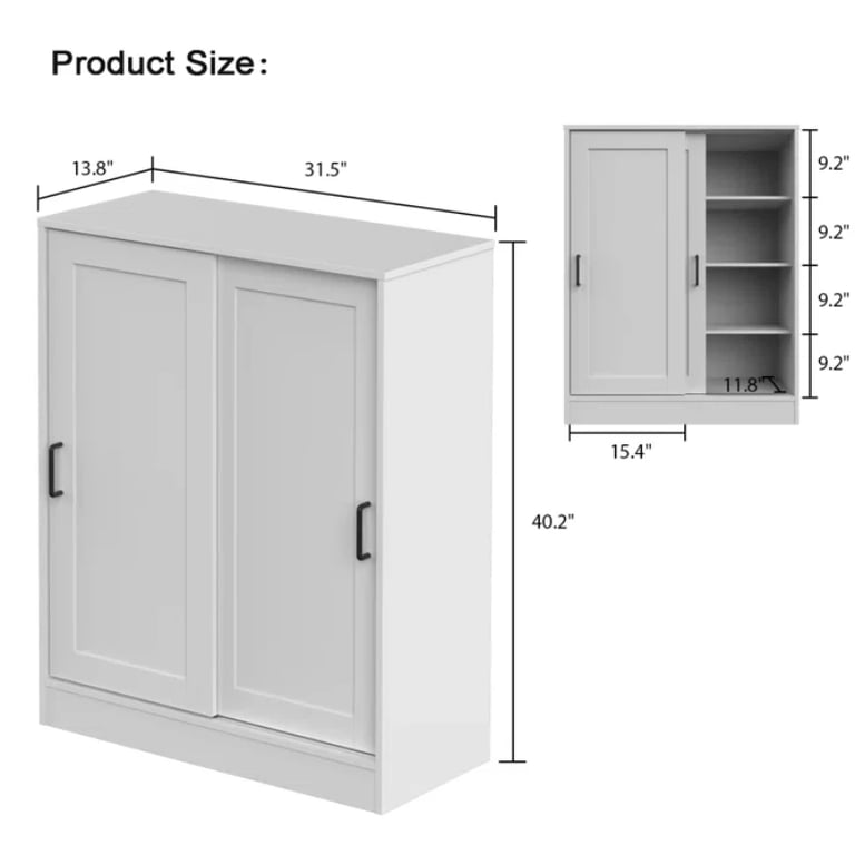 صورة فيتاتي خزانة أحذية مودرن - باب جرار