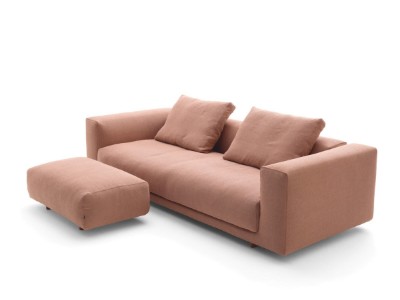 MossAura Sofa - Natural Wood Frame