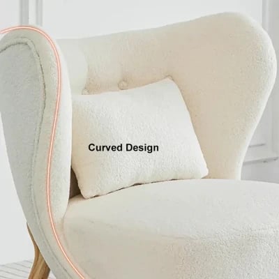 Picture of Arteza Natural Wood Accent Chair – Elegant Design for Any Room