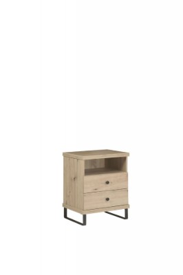 صورة طقم غرفة النوم لينيا من الخشب الطبيعي – بتفاصيل شرائح خشبية