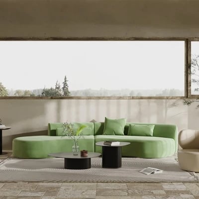 صورة كنبة إلورا المخملية