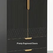 Picture of Mavina Modern Tall Wardrobe with Storage