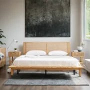 صورة سرير نارا الراتان