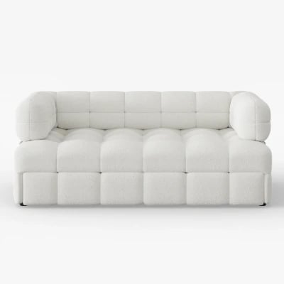 Rumi Convertible Sofa Bed – Modern Tufted Design