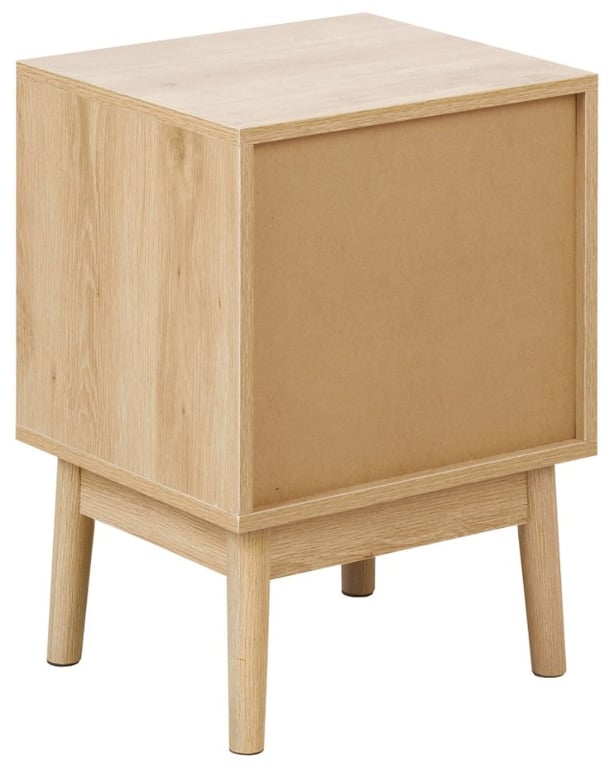 Picture of Maelis Natural Wood Bedside Table – With 2 Drawers