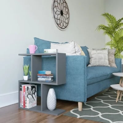 Picture of Kayli Natural wood side table - Four Shelves