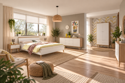 Picture of Norda Bedroom Set 4 Piece - Natural Wood