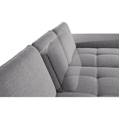 Picture of Bianco Modern L-Shaped Sectional – Natural Wood Base