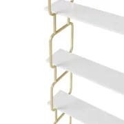 صورة كلاريس – مكتبة عصرية طويلة قائمة بذاتها مع 4 أرفف