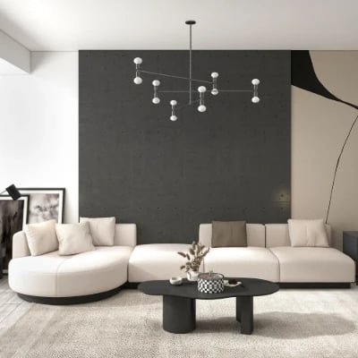 Picture of Sandro L-Shaped Sectional – Natural Wood