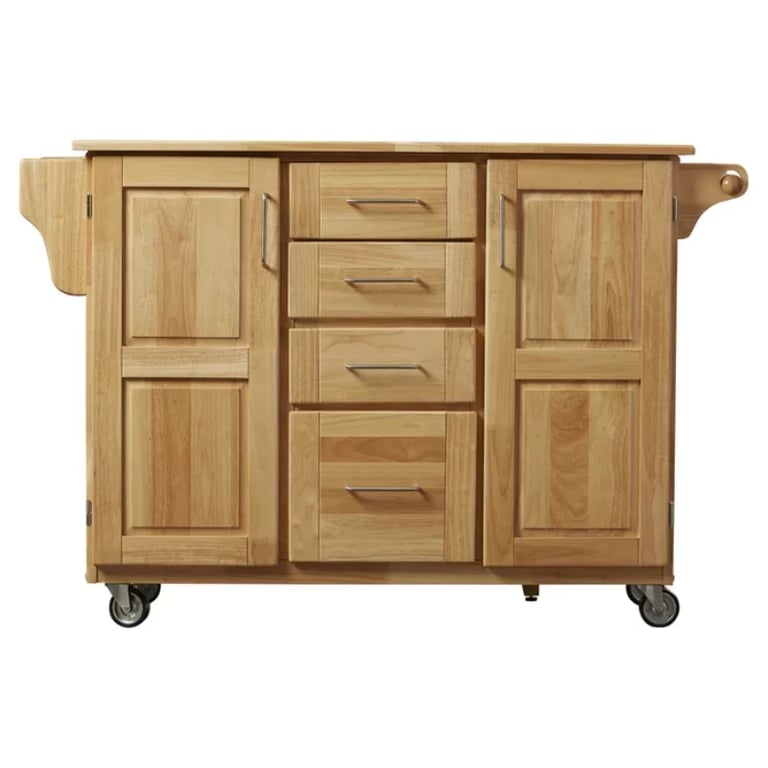 Wobbi Wooden Rolling Kitchen Island