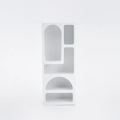 صورة موانا خزانه كتب مع رف خشبي و اماكن تخزين - خشب طبيعى