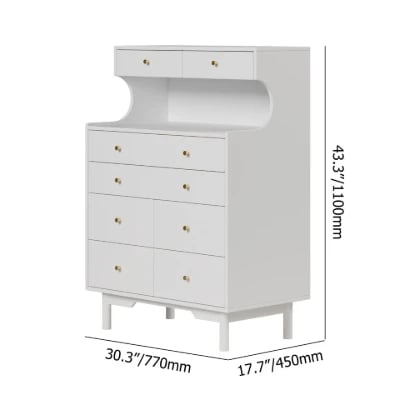 صورة خزانة وأدراج سيرا – تخزين راقٍ من الخشب الطبيعي