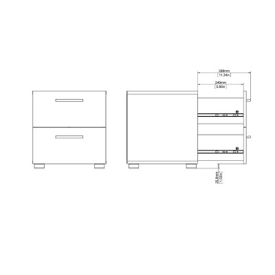 Dillw Drawer Nightstand