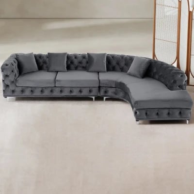Picture of Montero Curved Sectional -Natural Wood
