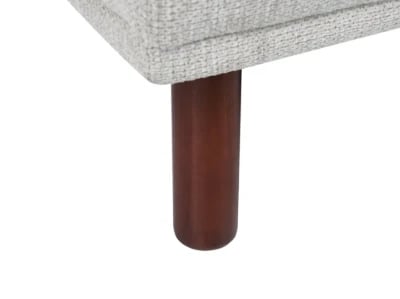 Lirio Rectangular Ottoman – Soft Upholstery with Wooden Legs