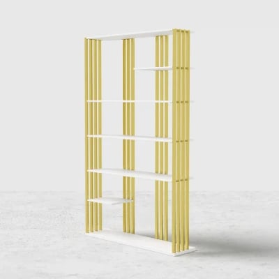Picture of Paolo bookcase with shelves - natural wood