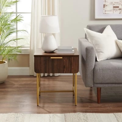 Picture of Lasino Natural wood Side table