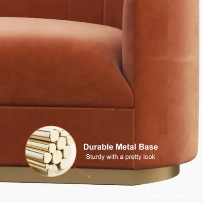 صورة كنبة ويغن المنحنية - خشب طبيعي