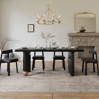 Novera Dining Set – Contemporary Natural Wood Design