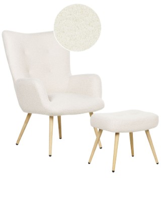 Picture of Montana Armchair Set – Natural Wood Armchair with Matching Footrest