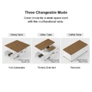 صورة ڤيلمار طاولة قهوة من الخشب الطبيعي  - متعددة الاستخدام