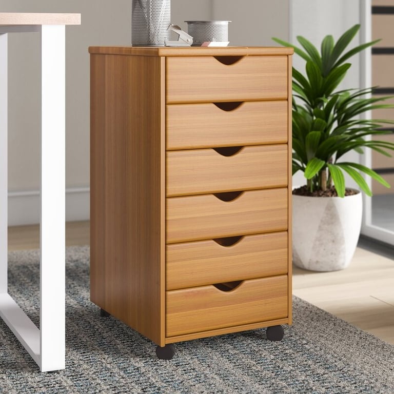 6 Drawer Rolling Storage Chest