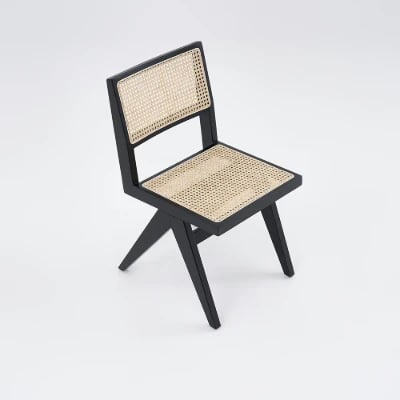Picture of Rivo Black Wood & Cane Dining Chair