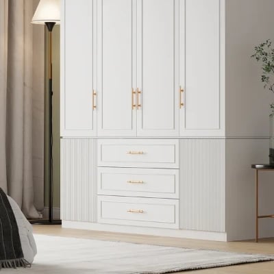 Picture of Lolly elegant wardrobe with shelves and drawers