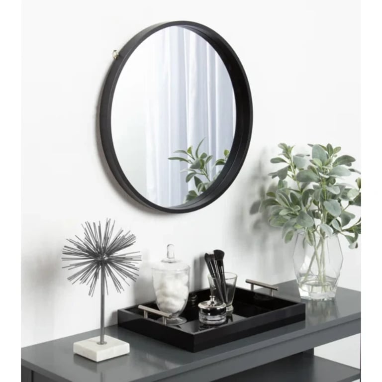 Picture of Round Wall Mirror in black