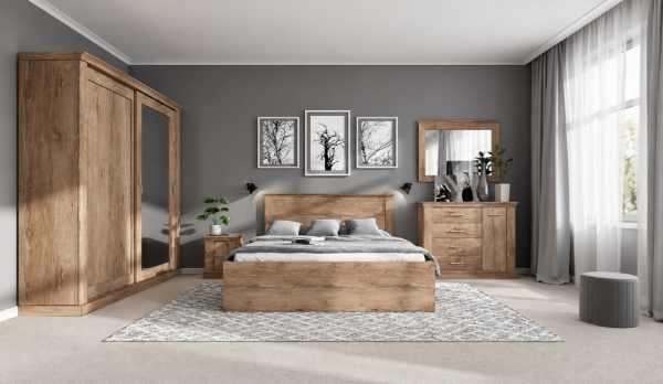 Picture of Avio – Natural Wood Bedroom Set