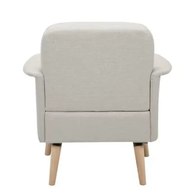 Picture of Mavely Foldable Lounge Chair – Natural Wood Base with Modern Comfort