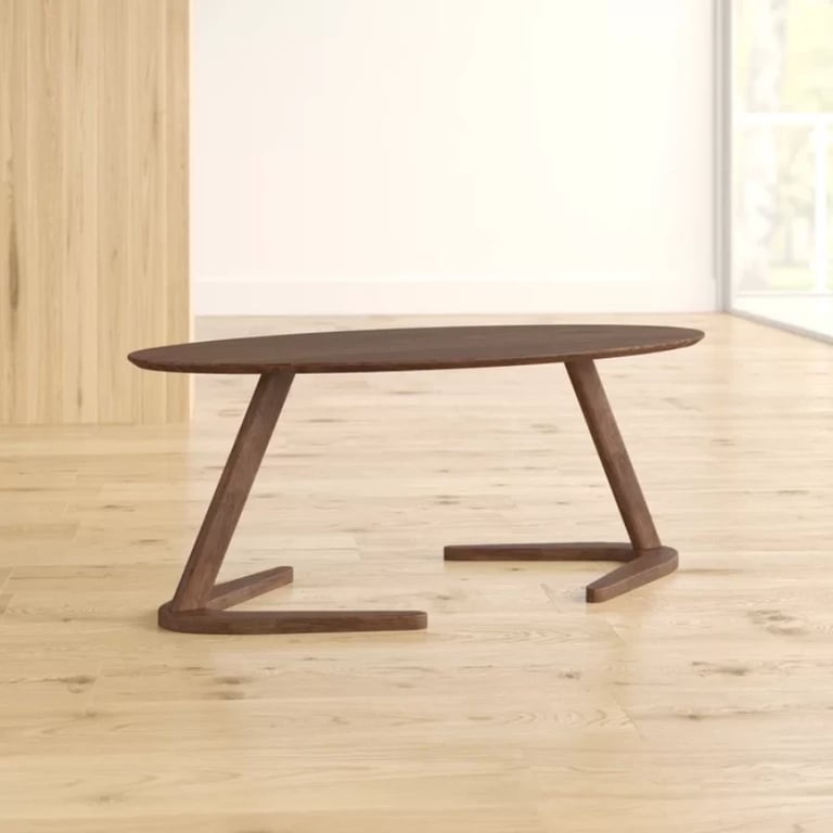Bardem Solid Wood Abstract Coffee Table