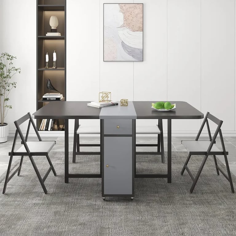 Picture of Sai Rectangle Folding Dining Table Set