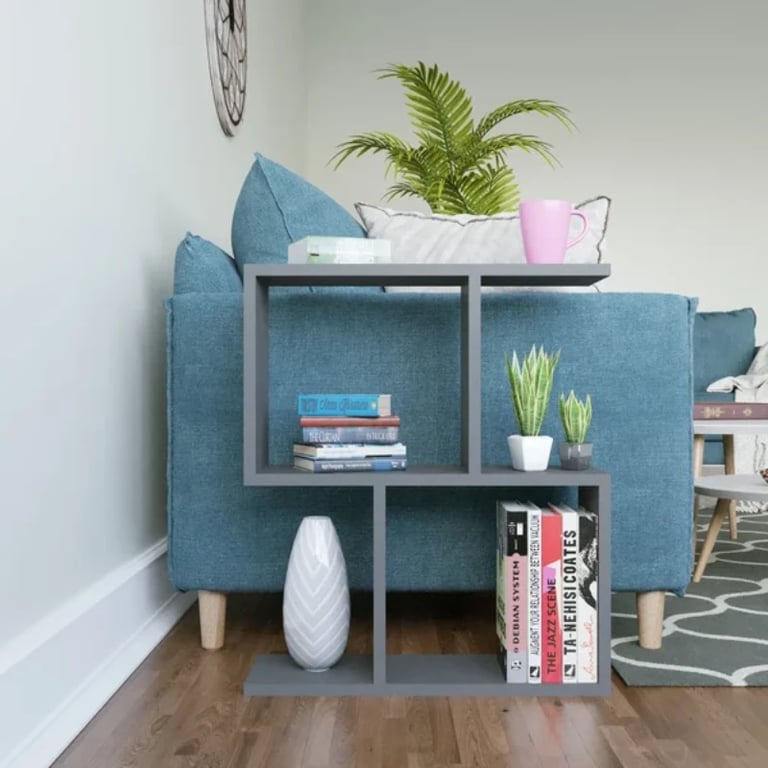 Picture of Kayli Natural wood side table - Four Shelves