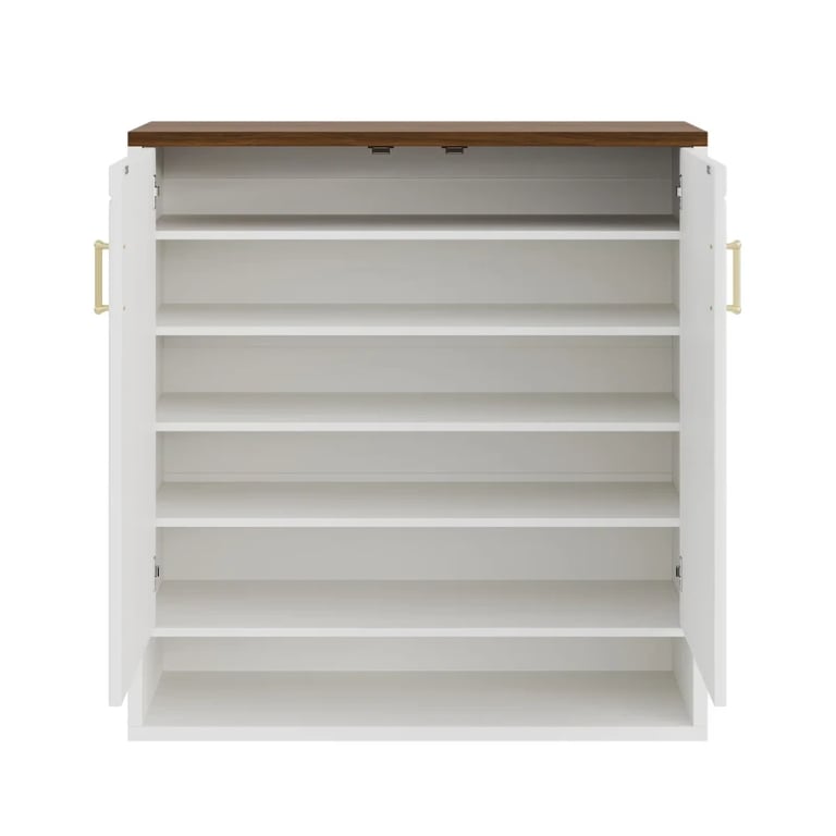 Arcelle – Modern Natural Wood Shoe Cabinet