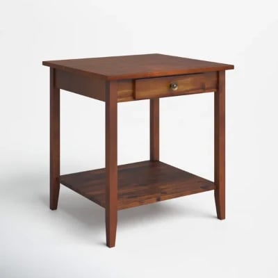 Picture of Aidan Natural wood side table - One drawer