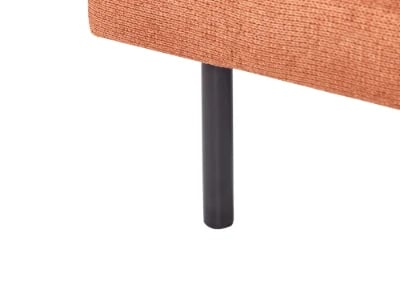 Tavine Ottoman – Modern Woven Fabric Design with Natural Wood Frame and Metal Legs