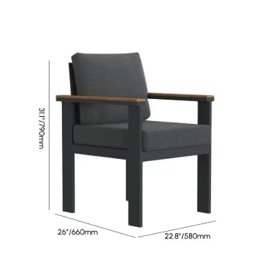 صورة طقم سفرة خارجي مكون من 7 قطع- خشب طبيعى-يوربان