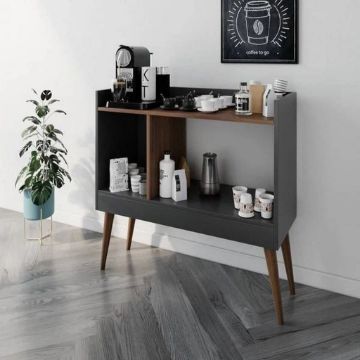 Picture of Rêverie Coffee Corner Cabinet – Dual Shelf Design with Wooden Legs