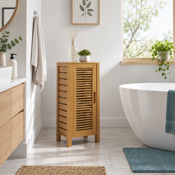 Picture of Paolo Natural wood Bathroom cabinet