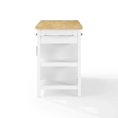 Flury Small Kitchen Island with storage