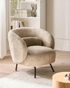 Opale Accent Chair- Natural wood.