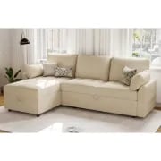 صورة بلايكيلي – كنبة زاوية من الخشب الطبيعي قابلة للتحول إلى سرير